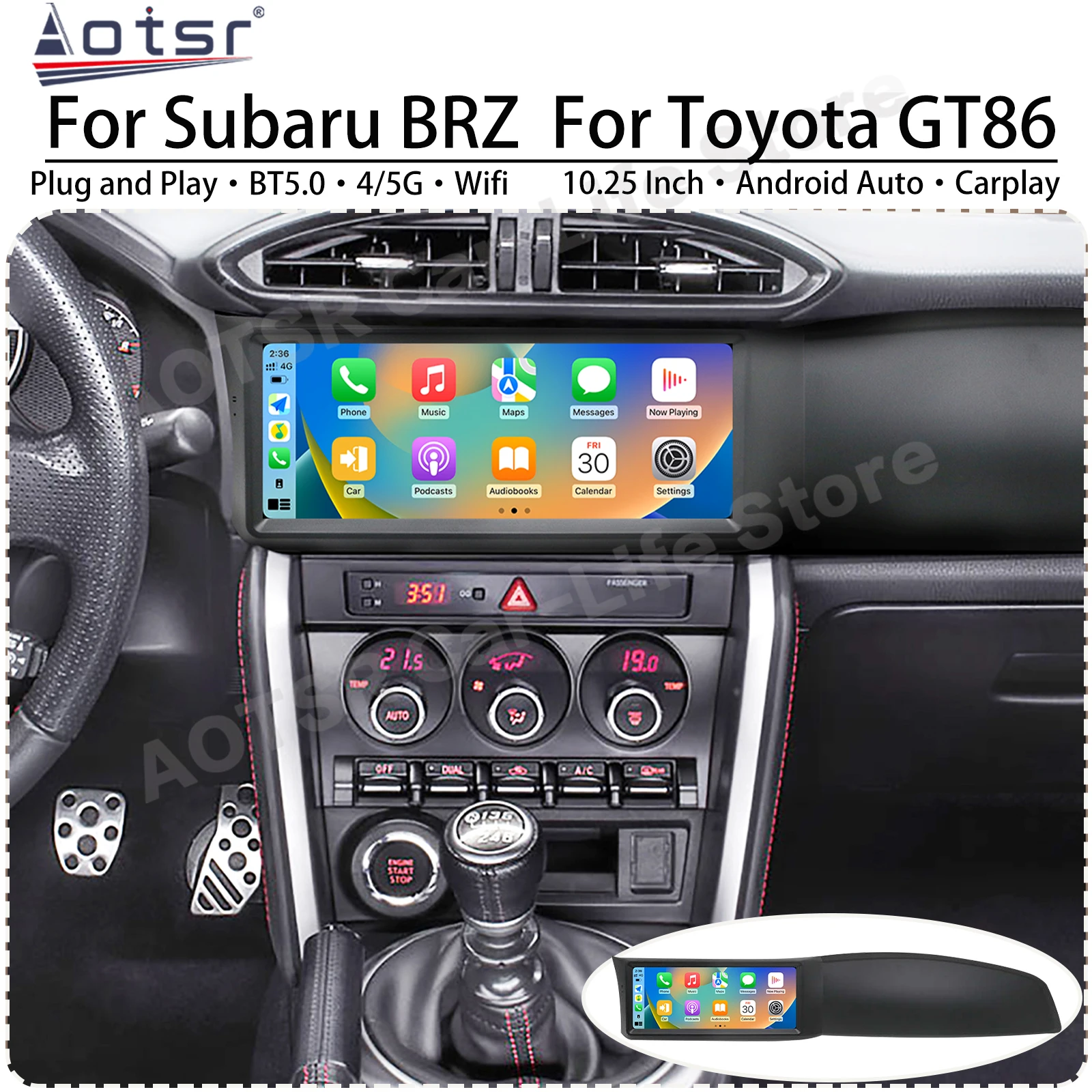 

Qualcomm Multimedia Android 13 Auto For Subaru BRZ For Toyota GT86 2005~2015 GPS Navigation Car Radio Touch Screen Head Unit