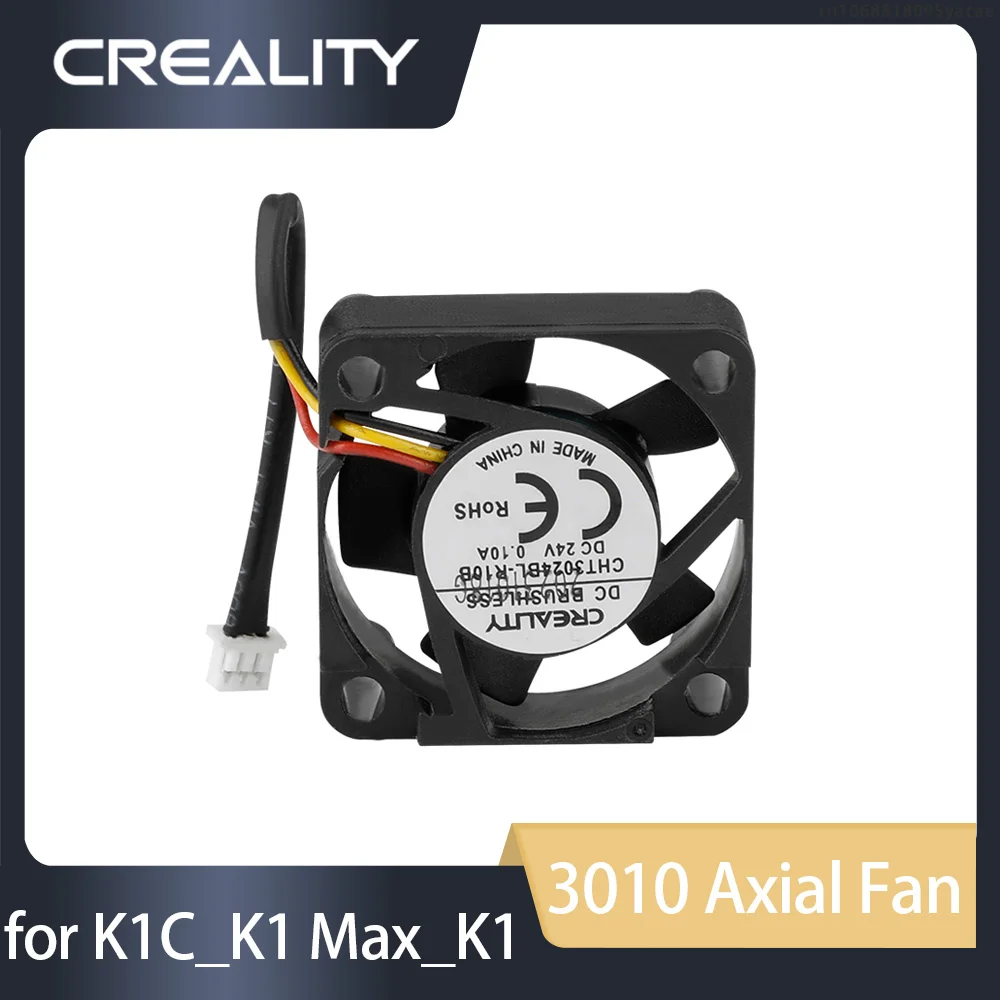 Creality 3010 Axial Fan for K1C_K1 Max_K1 3010 Axial Fan DC24V 0.1A Brand New Original Parts 3D Printer Accessories