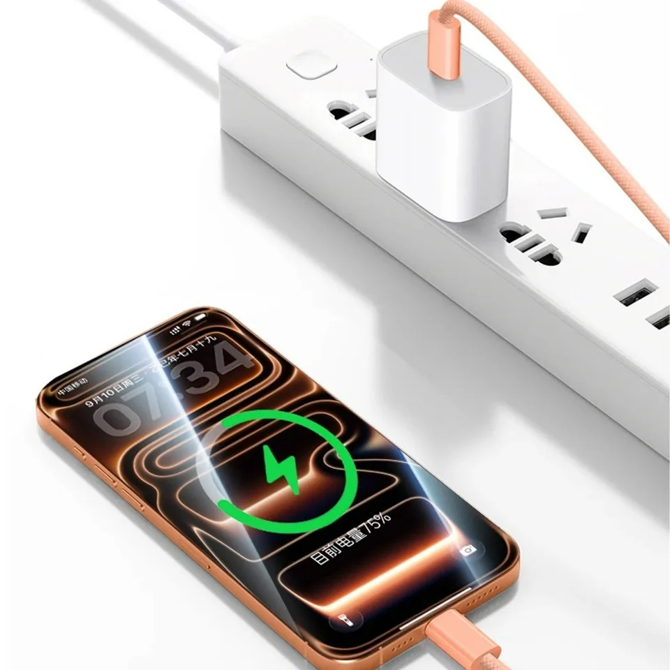 iPhone 17 Pro Max Air Orange用60W Type-C to Type-C急速充電ケーブル