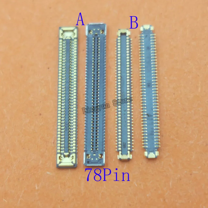 2-100Pcs Lcd Display Plug FPC Usb Charger Connector For Samsung Galaxy A72 A42 A12 A15 A25 A35 A55 A04S A02 A22 A32 A52 78 Pin