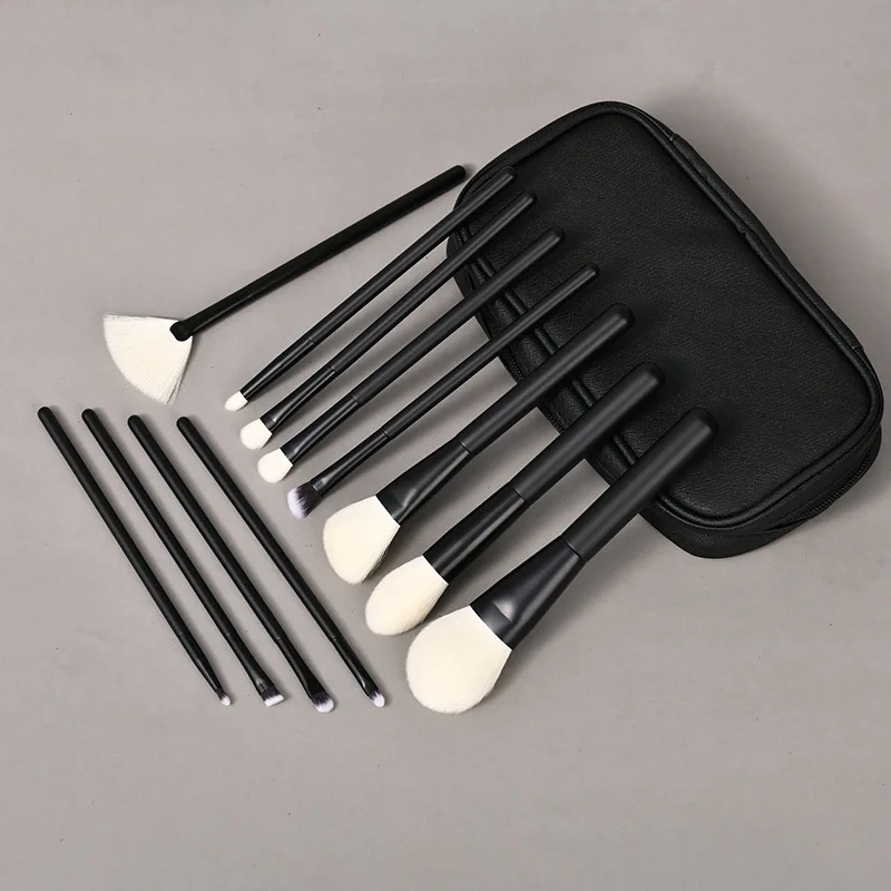 18피스 메이크업 브러쉬 세트, 천연 염소털 파운데이션 블러쉬 아이섀도우 하이라이터 브러쉬, 전문 화장품 메이크업 도구