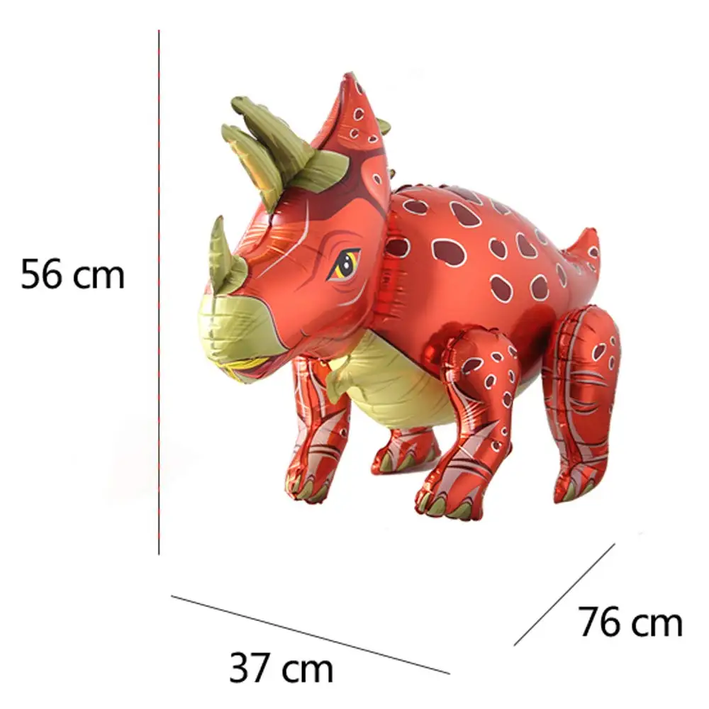 3D Stehender Dinosaurier Ballon Cartoon T Rex Dino Folienballon für Party Dekoration Kindergeburtstag Partyzubehör – Detail 8