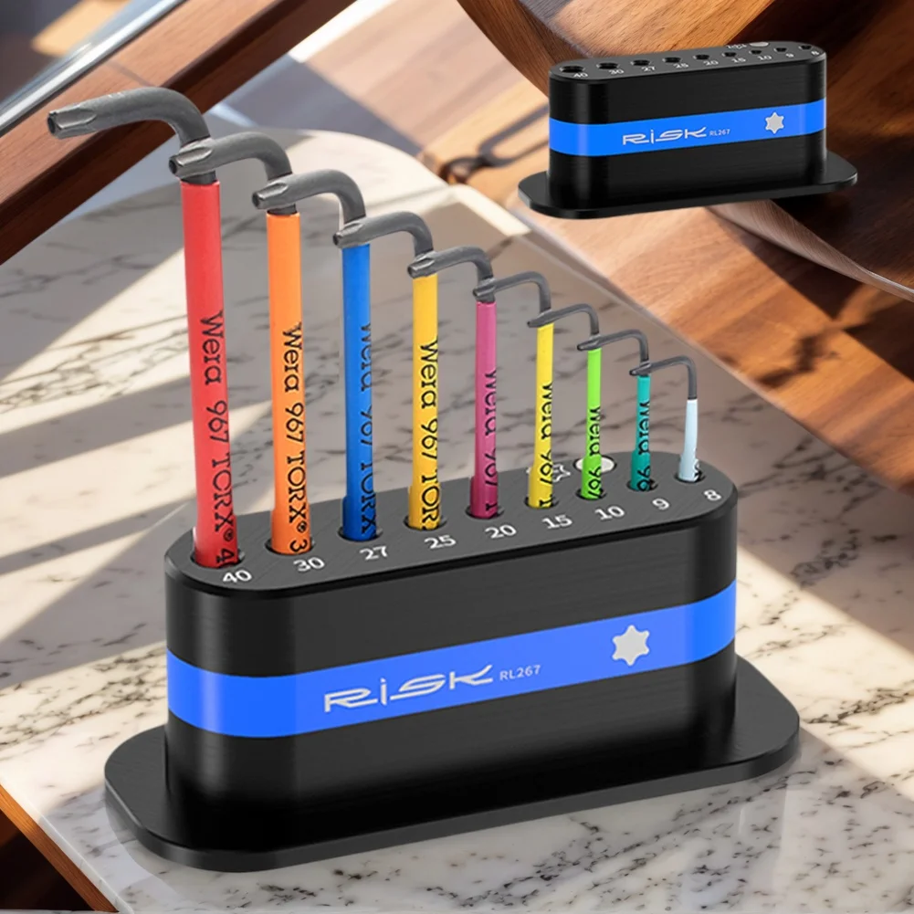 

L Shaped Hex Wrench Storage Rack with Magnetizing Demagnetizing Torx Wrench Stand Hex Wrench Mount for Wrenchs 950 967 Series