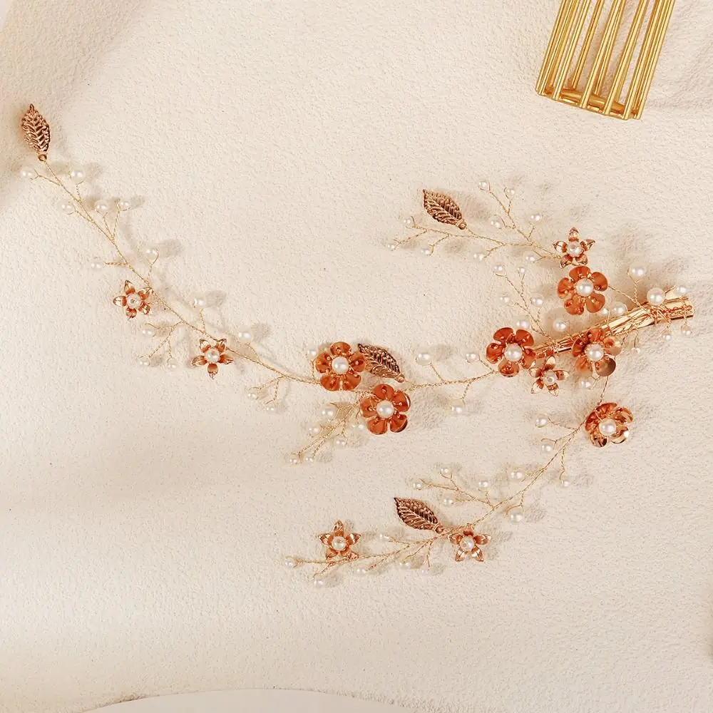 

Luxury Rhinestone Bridal Headband Gold/Silver Sparkling Wedding Tiara Lightweight Leaf Shape Bridesmaid Headwear Girls