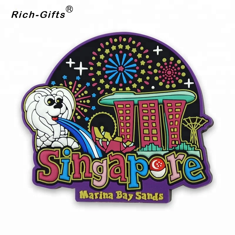 

Merlion Shape Rubber Fridge Magnets, Personalized New Products