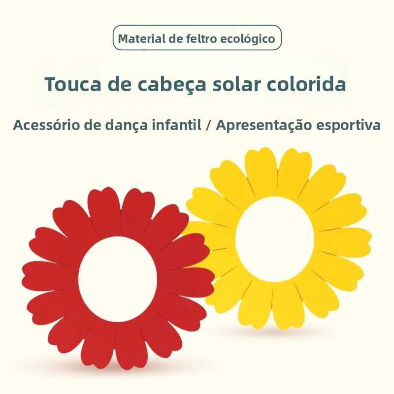 acessorio-de-cabeca-de-girassol-para-apresentacao-de-jardim-de-infancia-espetaculo-de-danca-infantil-atividade-de-abertura