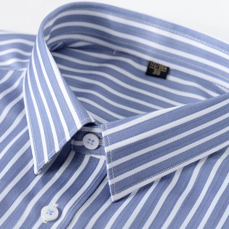 Top Quality No Ironing Men Dress Shirt Long Sleeve Men\'s Classic Stretchy Non-iron Easy To Take Care Casual Shirts Men Slim Fit