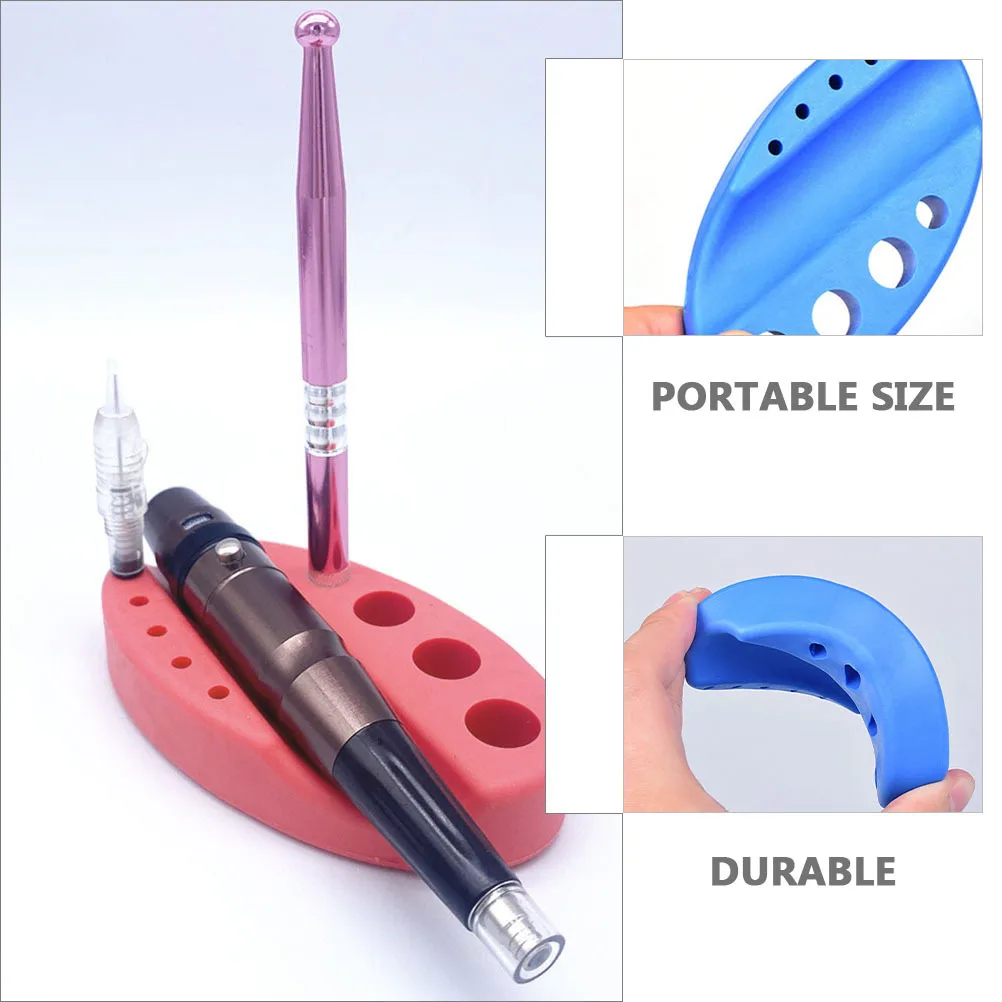 

2Pcs Silicone Pigment Cup Racks Durable Ink Cup Holder for Tattoo Eyebrow Lip Accessories Pigment Organizer