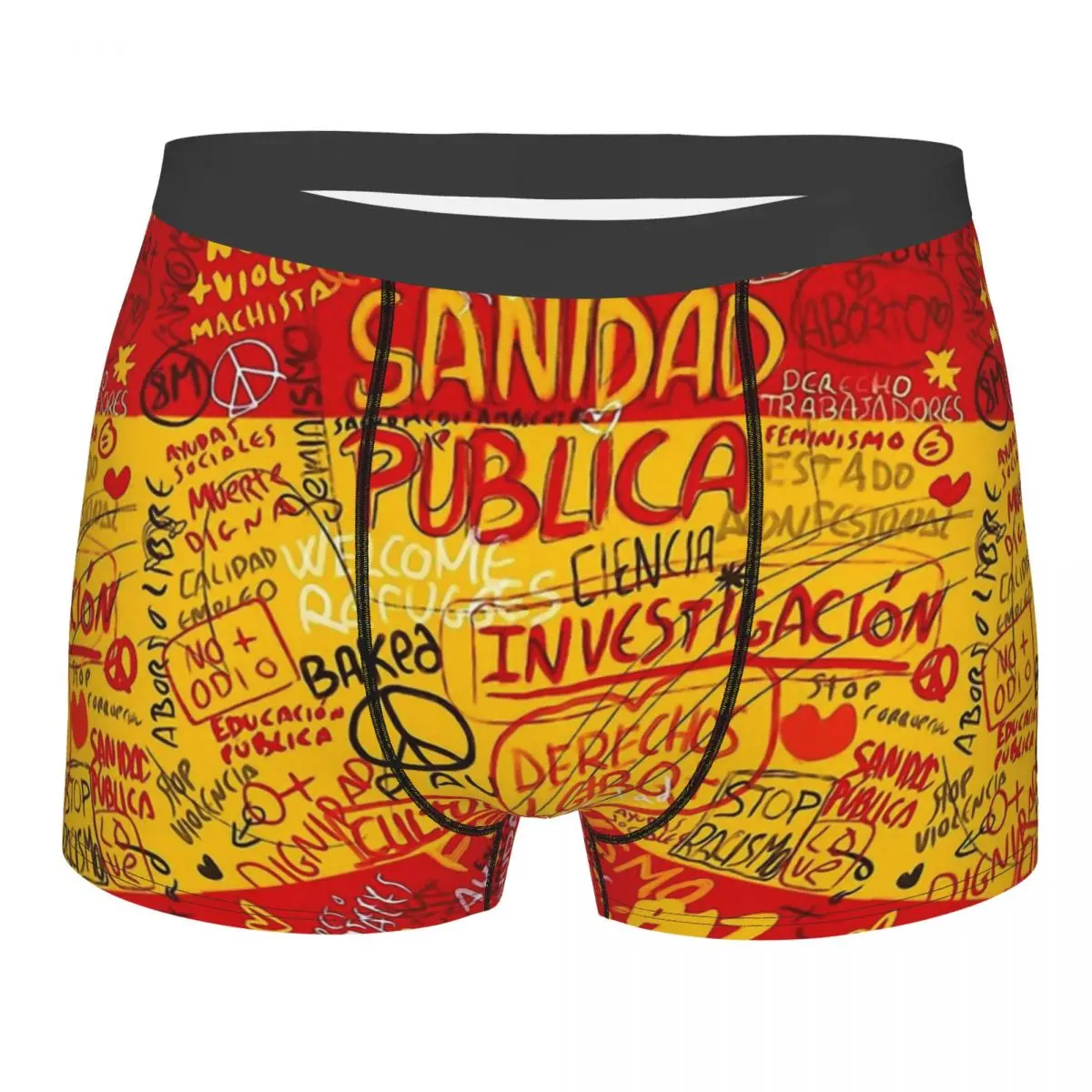 Spain Flag Spain Flag Is This Is Also My Flag. Underpants Homme Panties Male Underwear Print Couple Sexy Set Calecon