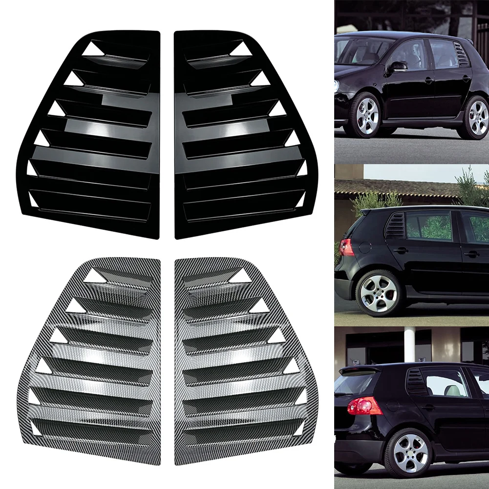 Automotive Styling Upgrade Glossy Black Side Window Cover High Quality Window Deflector UV Protection Cover Blind Spot Reduction