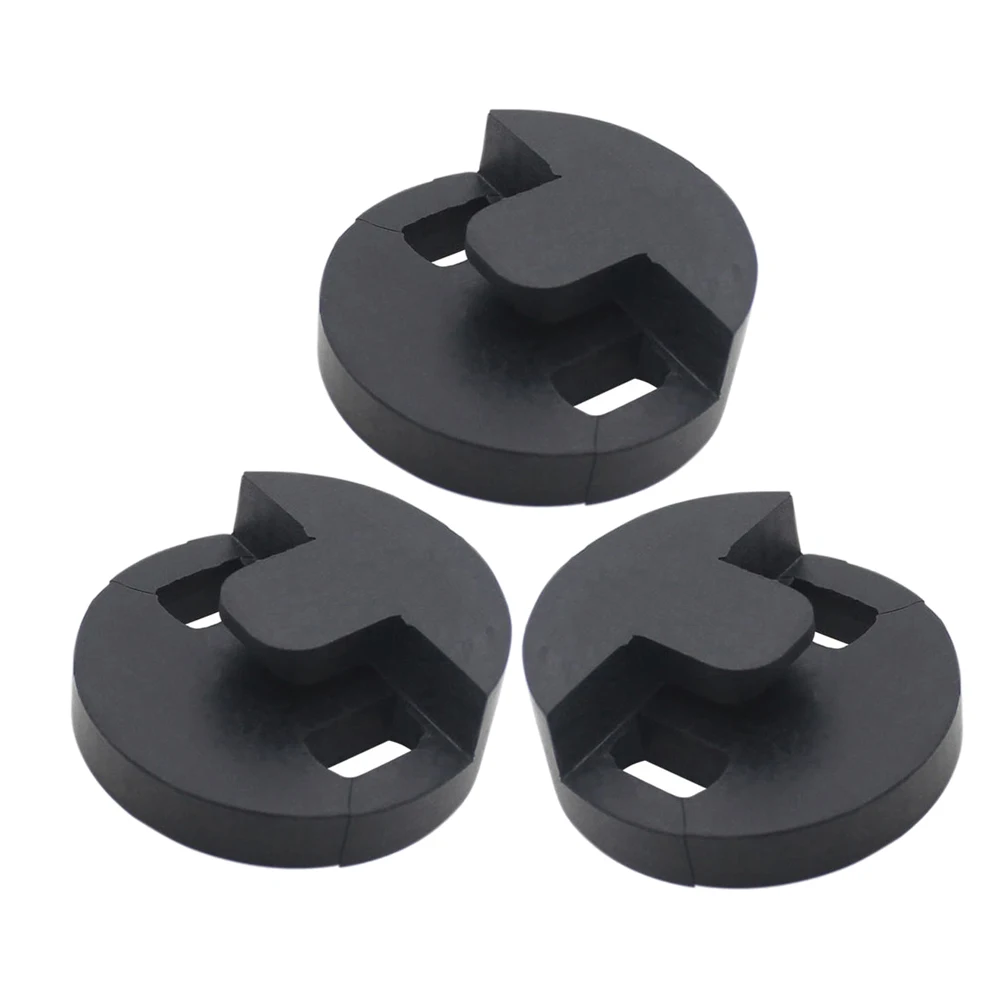 3pcs Black Rubber Round Quiet Play Noise Reduction Sound For Apartment Practice, Cello Sound Dampener, Practice Mute - Image 3