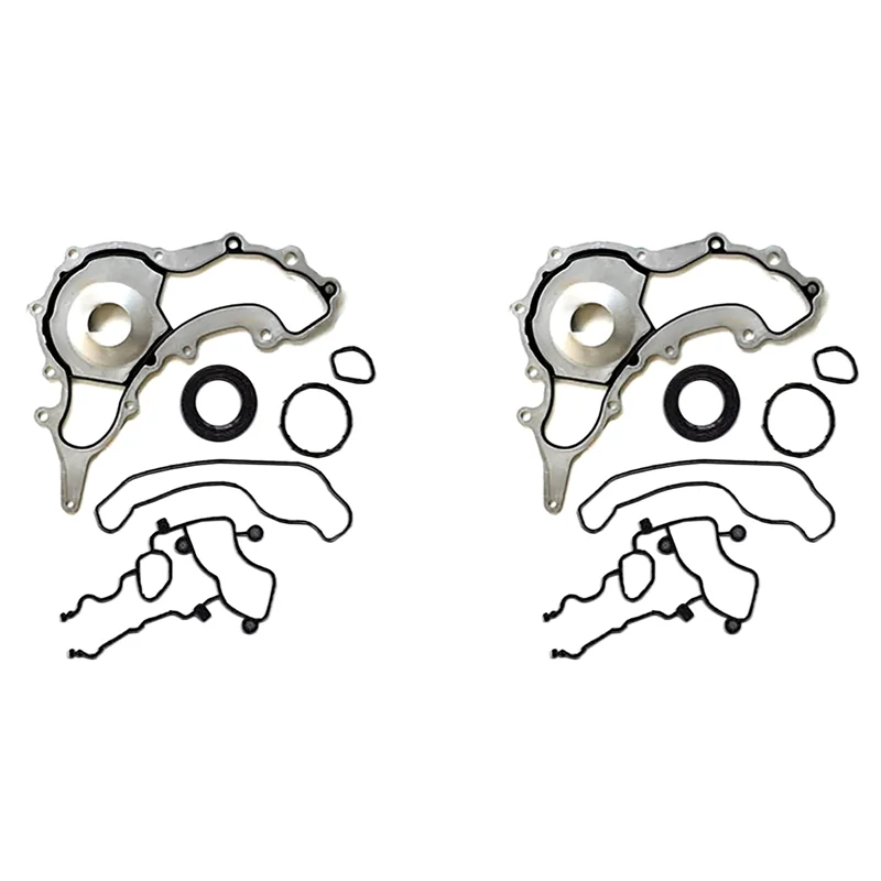 

2X 15639460 TCS46162 Timing Cover Gaskets Set For Jeep Chrysler Dodge Durango 3.6L 2011-2015