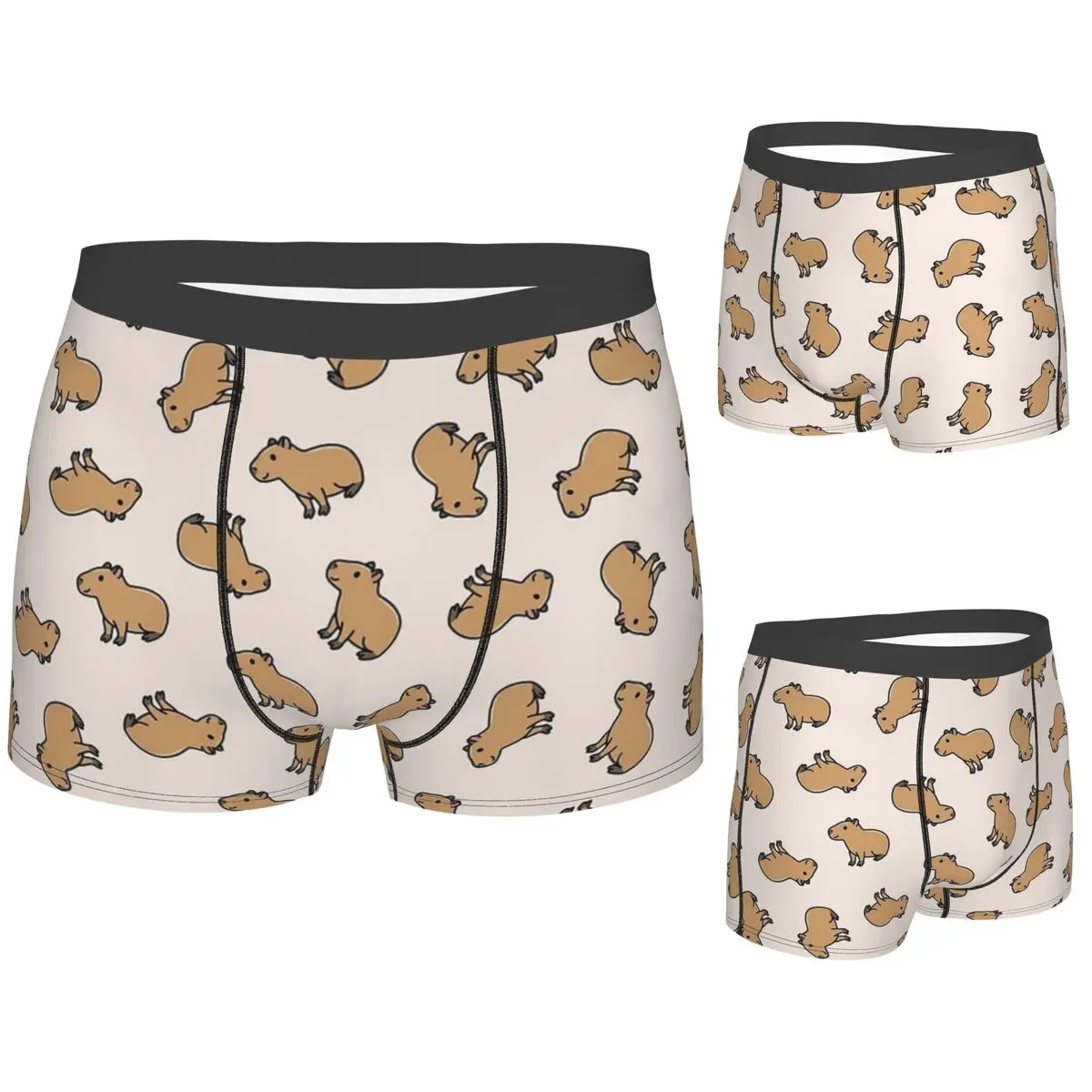 

Boxer Underpants Shorts Capybara Panties Male Soft Underwear for Homme Man Boyfriend Gifts