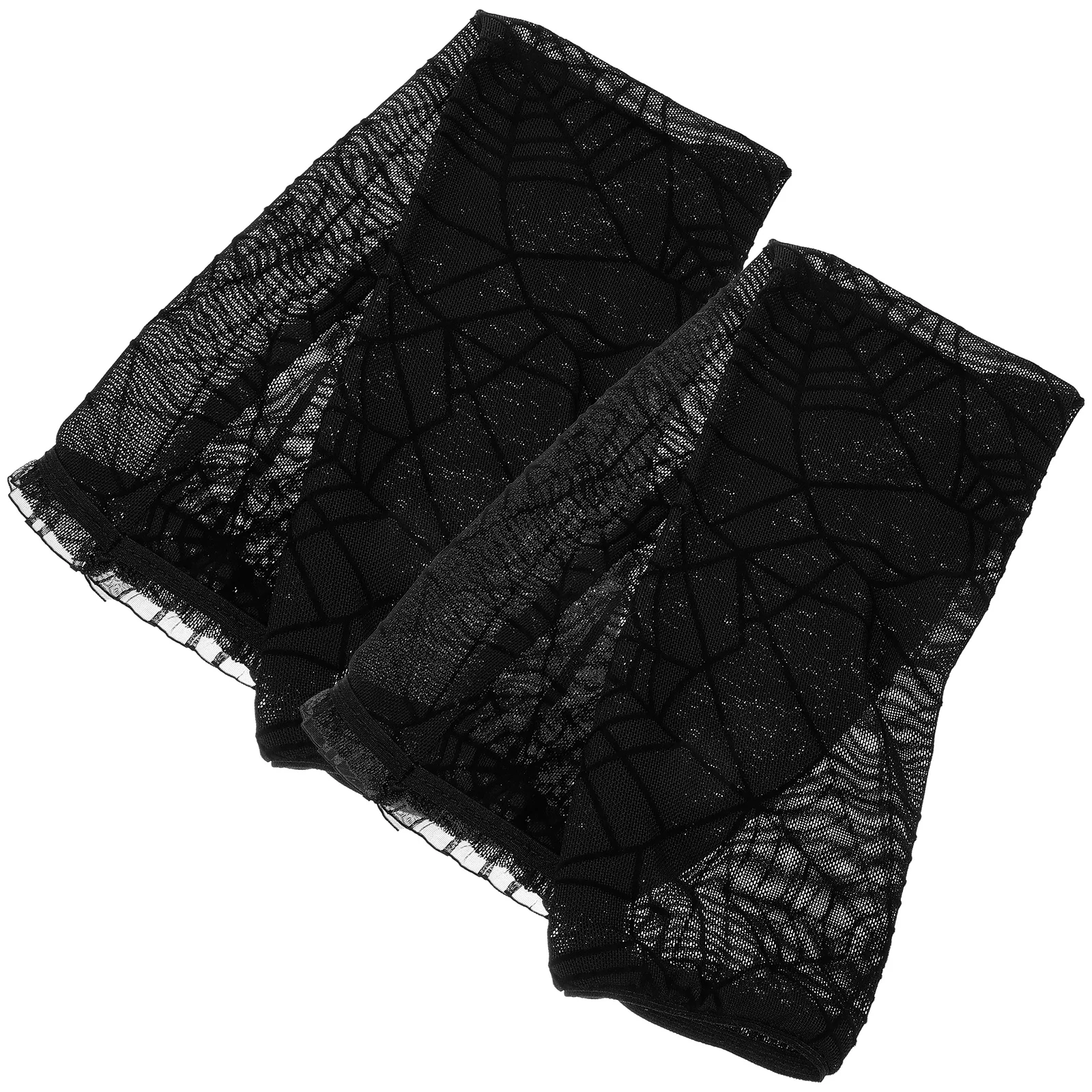 قفازات شبكية طويلة بطول الذراع بدون أصابع أزياء الهالوين ملحقات المسرح قابلة للتنفس ومتينة ومريحة للرماية