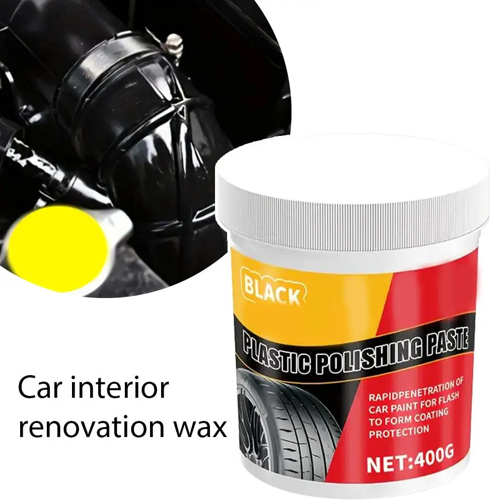 Restaurador de plástico para coche, recubrimiento de cera Interior de coche brillante, agente de Panel de renovación, revestimiento y reparación de cuero y Auto Po N1U3