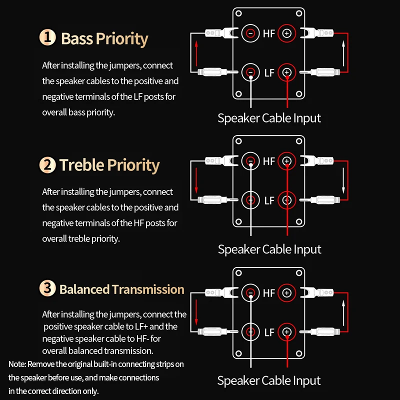 Kabel głośnikowy HiFi 4 szt. Mostek/Przewód połączeniowy Audio Over Machine Line 7N OCC Pozłacany Złotem Wtyk Bananowy Y Przewód Głośnikowy — zdjęcie produktu 5