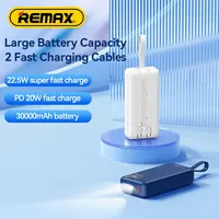 REMAX 30000mAh Power Bank Portable Charger For iPhone 15 14 Pro MAX iPad Xiaomi Oneplus Tablet Fast Charging Charge Power Banks