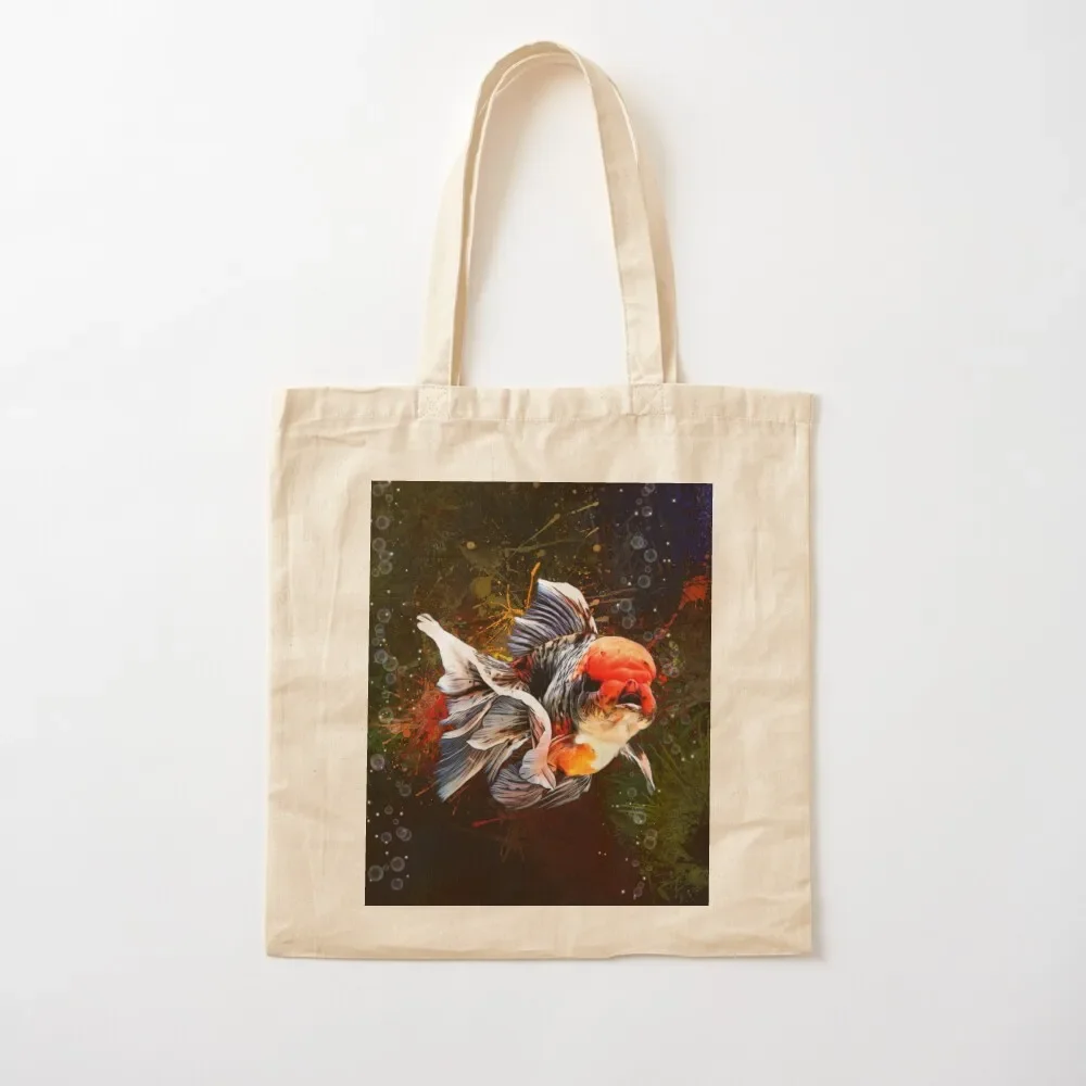 

Calico Oranda Goldfish Aquatic Portrait Tote Bag Handbags women the tote bag Tote Bag