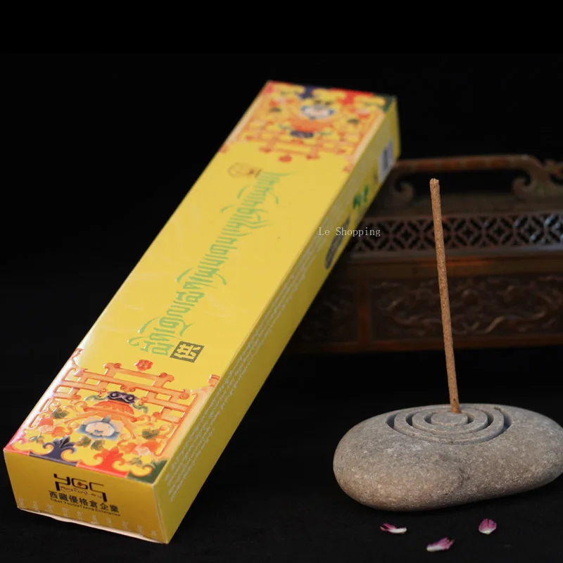 25cm Pure Plant Tibetan Stick Incense/Temple Worship Buddha Meditation Indoor Air Purification Invigorate The Spirit Joss Stick