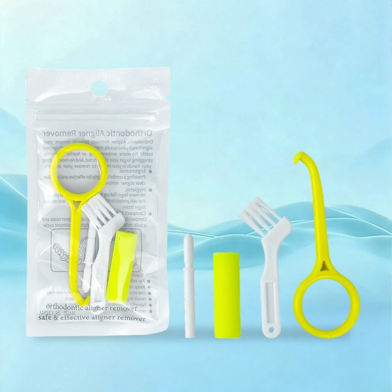 50Sets Aligner Chewies Dental Silicone Teeth Stick Bite Orthodontic Invisable Braces Aligners Chew Oral Hygiene Removal Hook