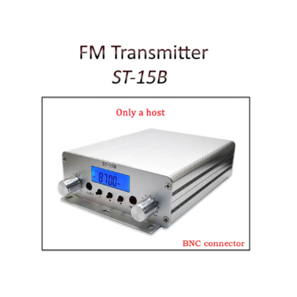 15W FM Broadcast Transmitter Stereo PLL FM Radio Station 87MHz