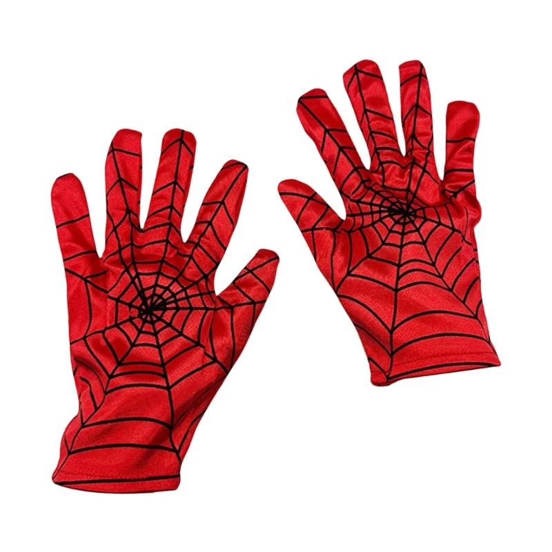 1pair Superheroes Glove Spiders Mittens Stage Performances Gloves Funny Pattern