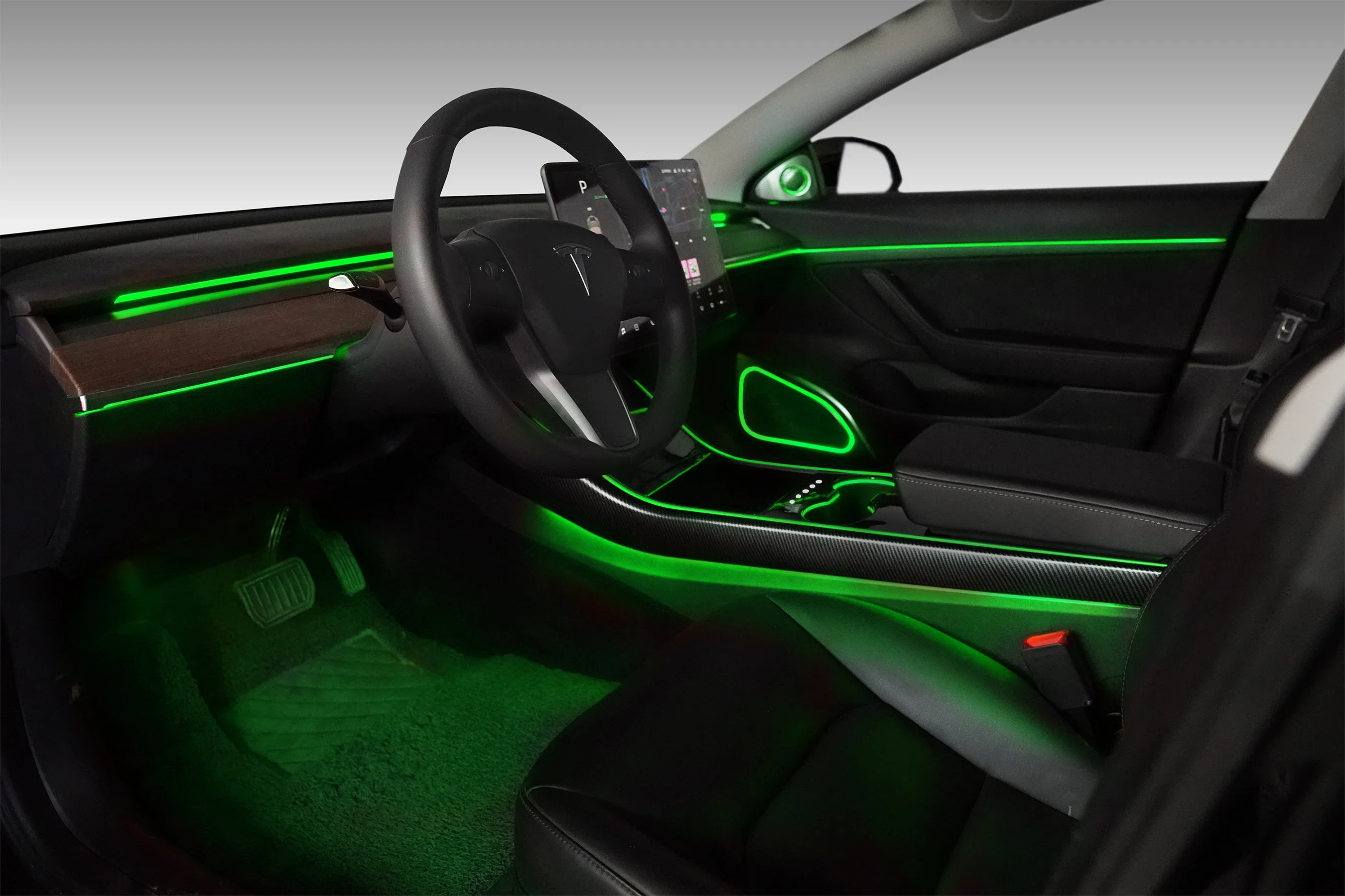 HYD 10 ألوان الضوء المحيط للسيارة الداخلية لطراز تسلا 3 2020 #6