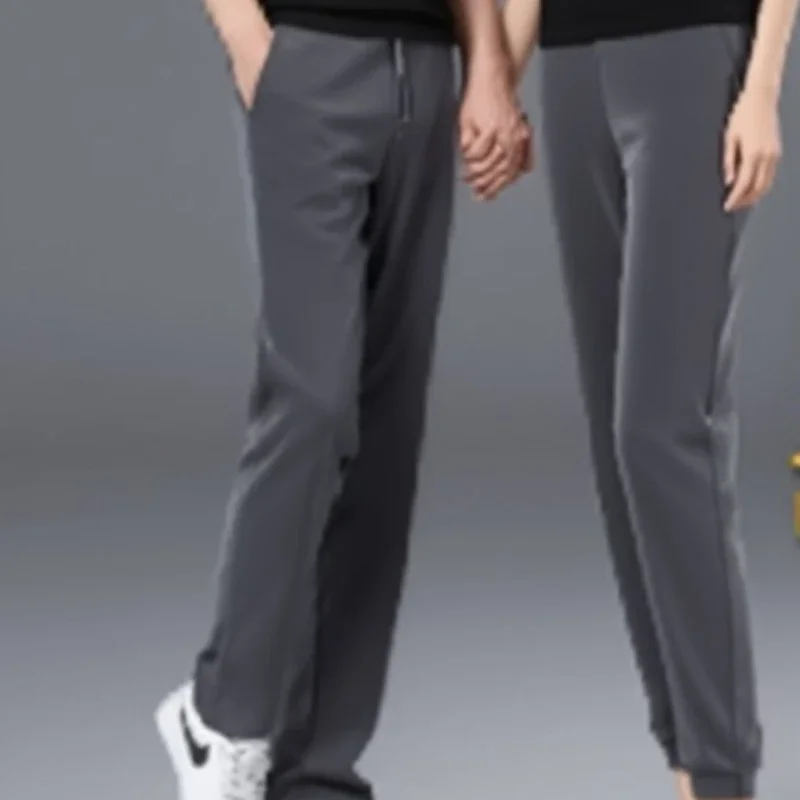 

2024 New Korean Fashion Summer Thin Loose Jeans Mens Drawstring Pants Golf Joggings Jeans Man Japanese Streetwear Harem Trousers