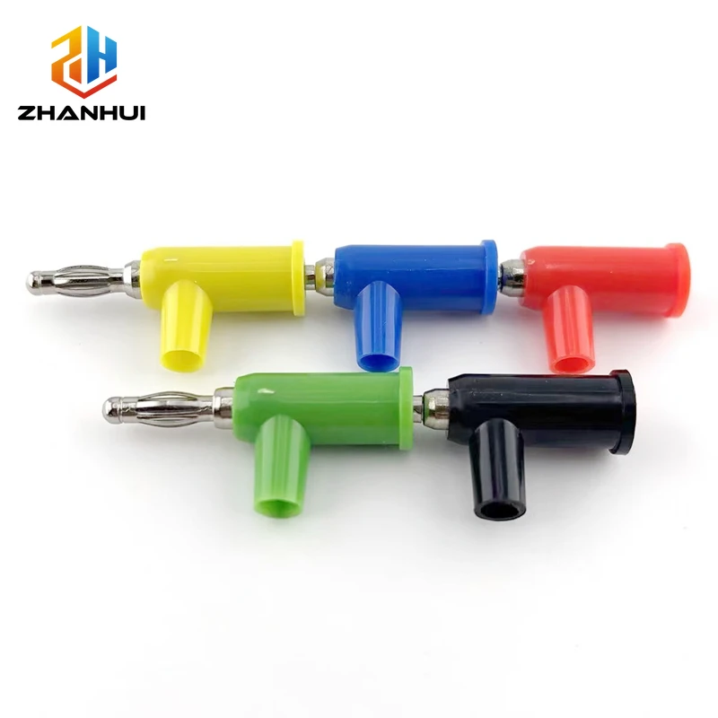 5/10Pcs 4mm Stackable Banana Plug Screw Connection Nickel Plated No-Solder Adapter for Speakers & Multimeters