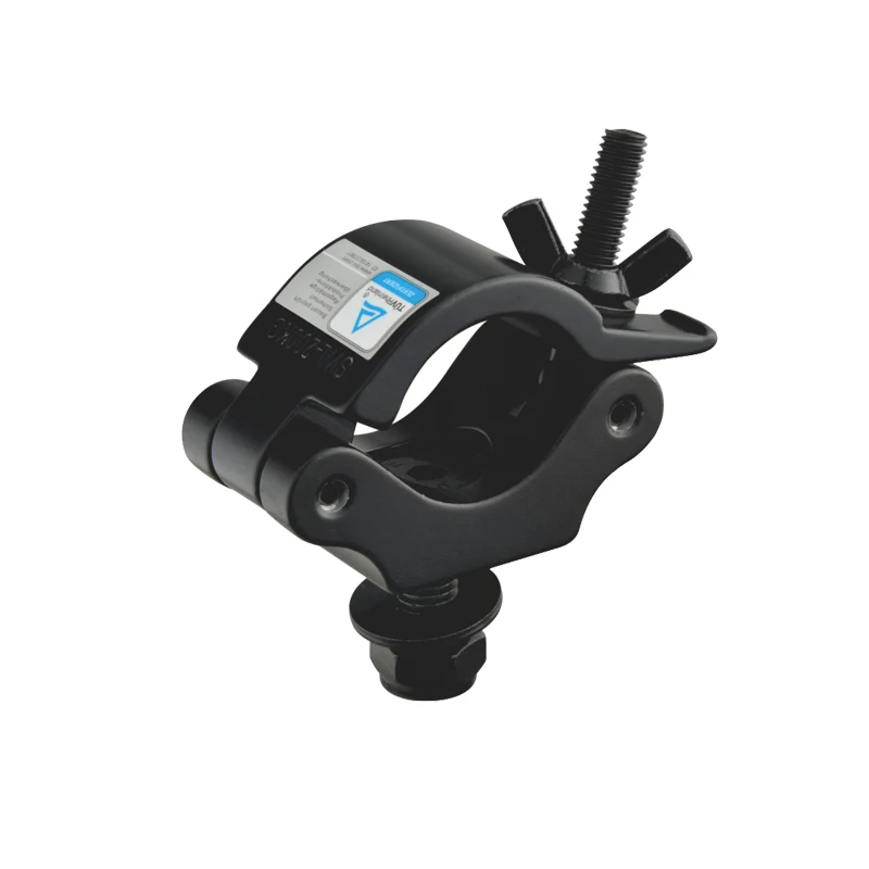 4pcs Aluminum Truss JR Clamp Safety Quick Rig Hook Stage Light Trigger Hook 32-35MM Eye Coupler for Fixture Heavy Duty 200KG