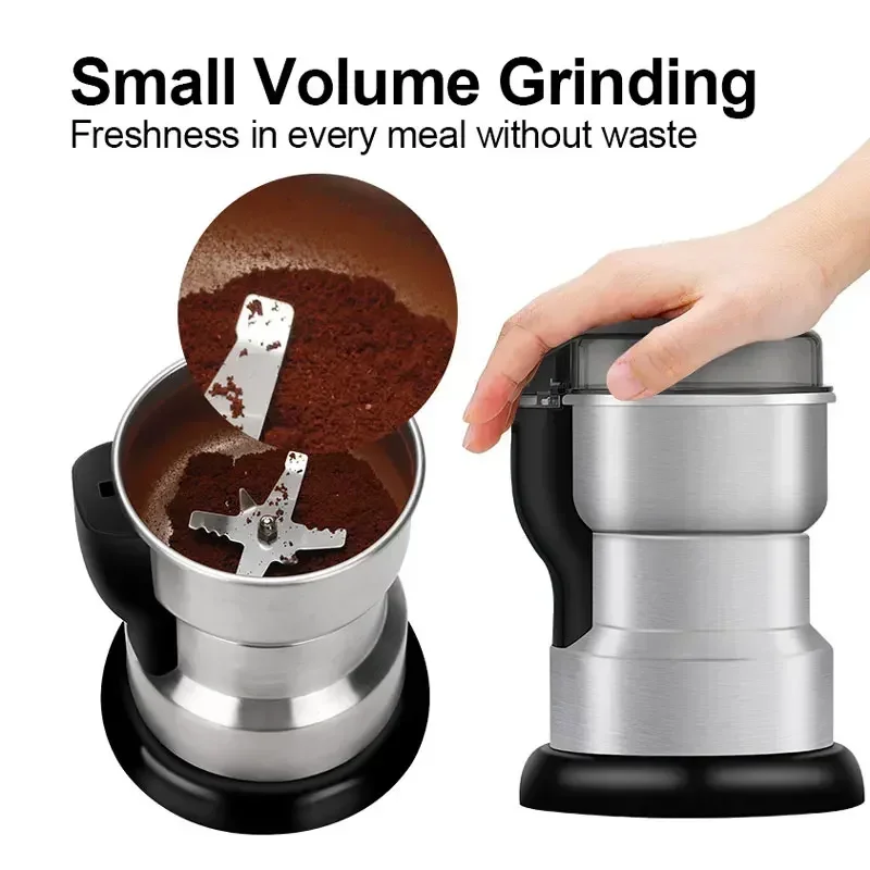 Molinillo de café eléctrico, cereales de cocina, nueces, legumbres, especias