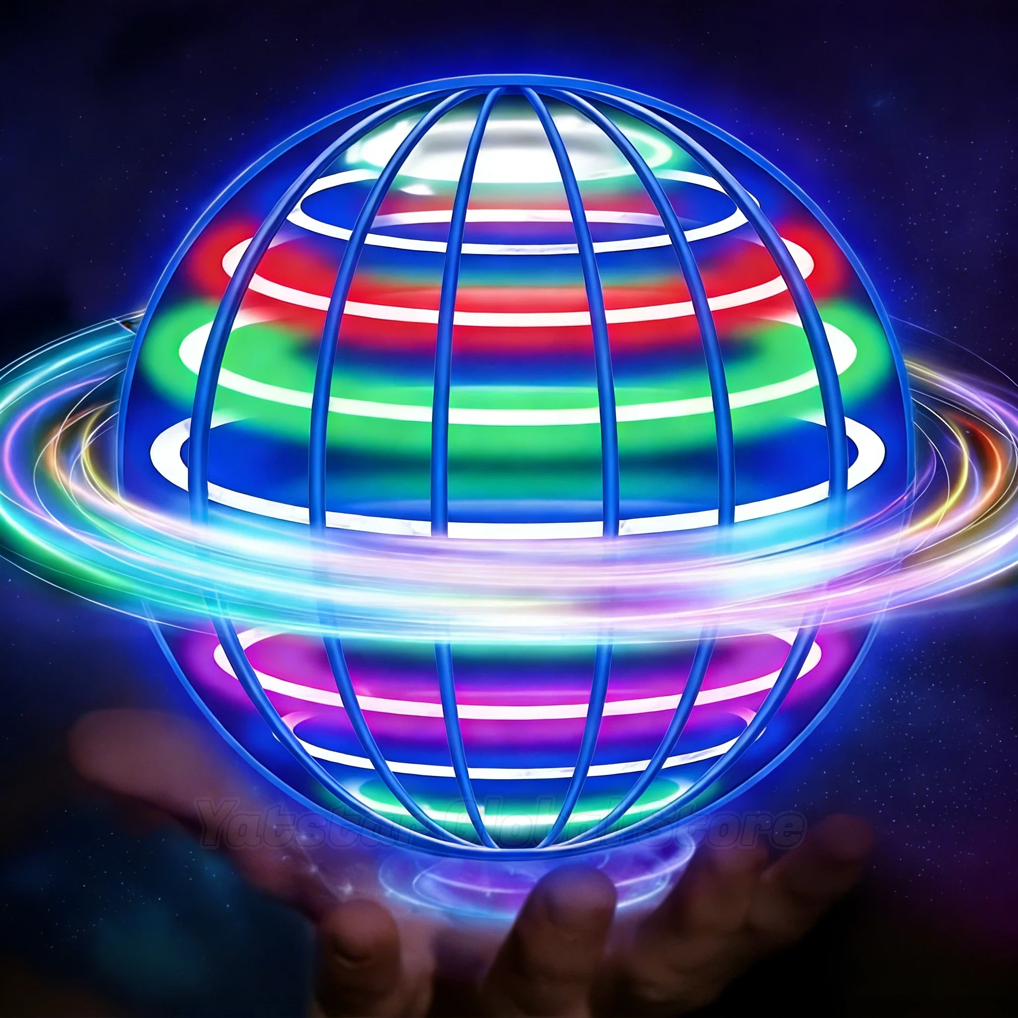 Bola Giratoria Magnética de Levitación para Niños, Juguete Mágico de Alta Tecnología, Juego Interactivo con Sensor de Rotación para Deportes al Aire Libre