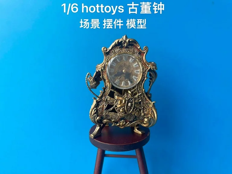 

1/6 Scale Scene Accessories Antique Clock Model for 12'' Beauty and the Beast