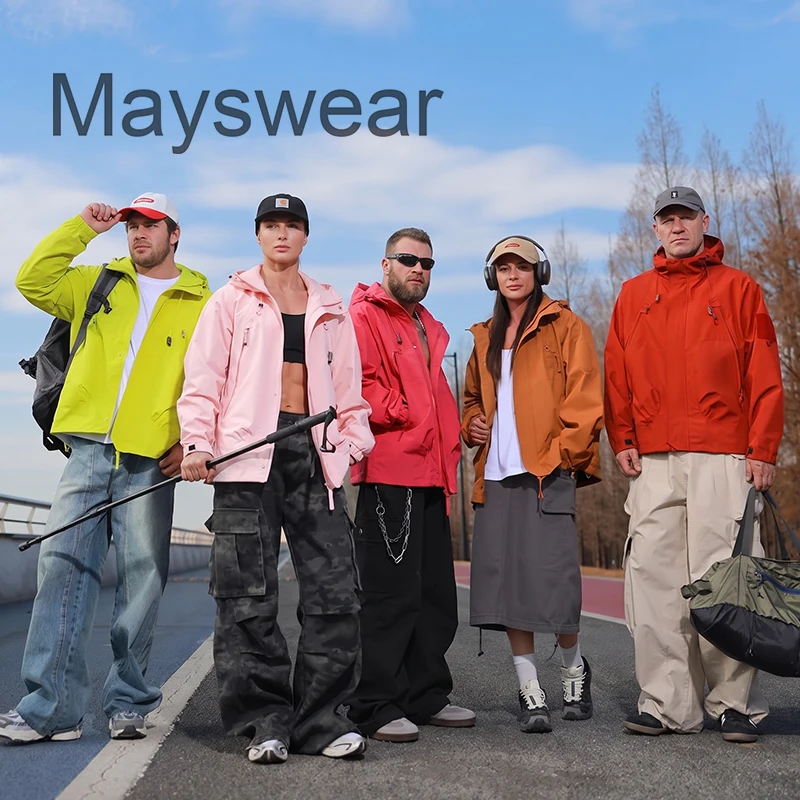 Autumn Men Women Waterproof Windproof Shell Jackets Hooded Winter Thick Warm Outdoor Hiking Mountaineering Coats Tactical