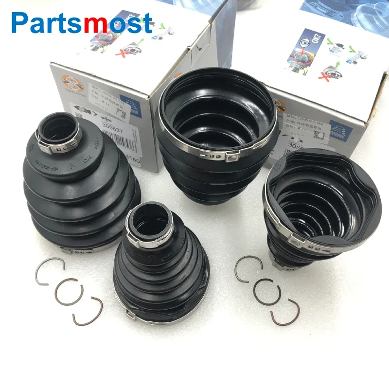 

TDR500110 LR003160 GKN 305637 Inner Outer Front Axle Driveshaft CV Joint Boot Kit For Land Rover Freelander 2 LR3 LR4 RR Sport
