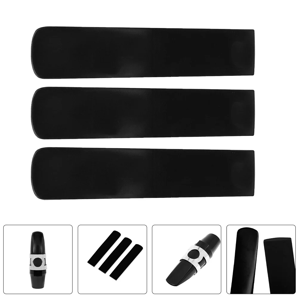 

3Pcs Resin Saxophone Reeds Tenor Durable Synthetic Reeds Clear Sound Saxophone Parts for Practice Performance