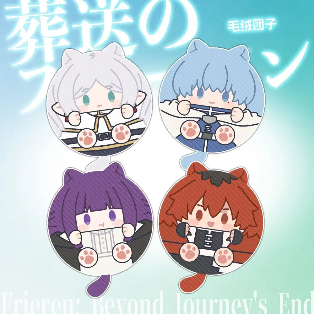 Peluche Oreilles de Chat Frieren, Jouet à Presser Anti-Cri, Mignon Accessoire de Cosplay Anime Fern Bag, Cadeau de Vacances, Mini Peluche Douce