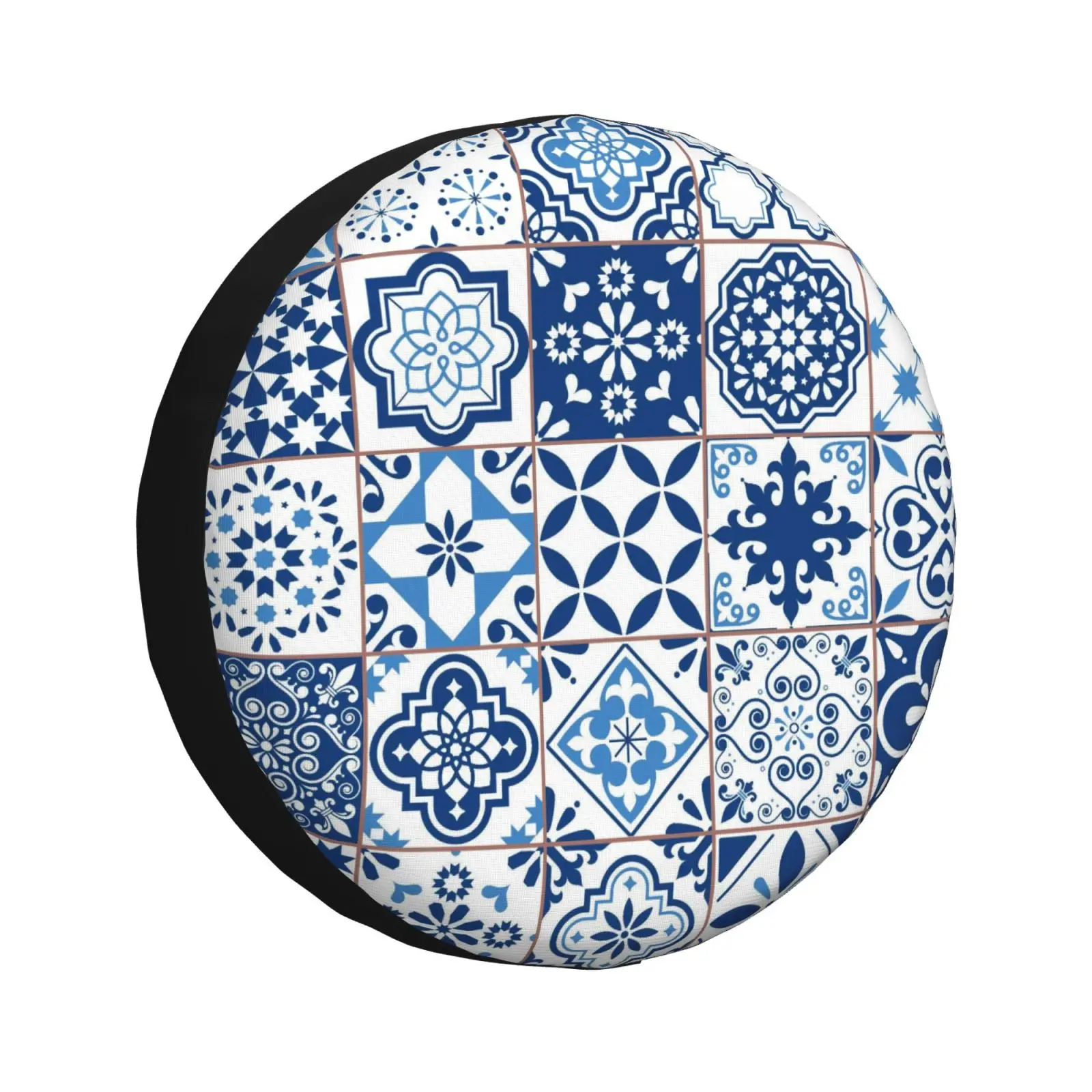 

Mexican Talavera Pattern Spare Tire Cover Universal 4WD 4x4SUV Wheel Protective Cover Automotive Accessories 14 15 16 17 Inches