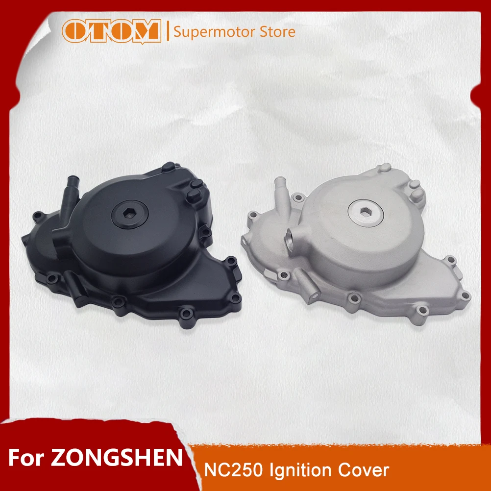 

OTOM Motorcycle Left Crankcase Ignition Cover 9 Holes Magneto Coil Guard For ZONGSHEN NC250 NC250S NC300S ZS177MM MOTOLAND GR7/8