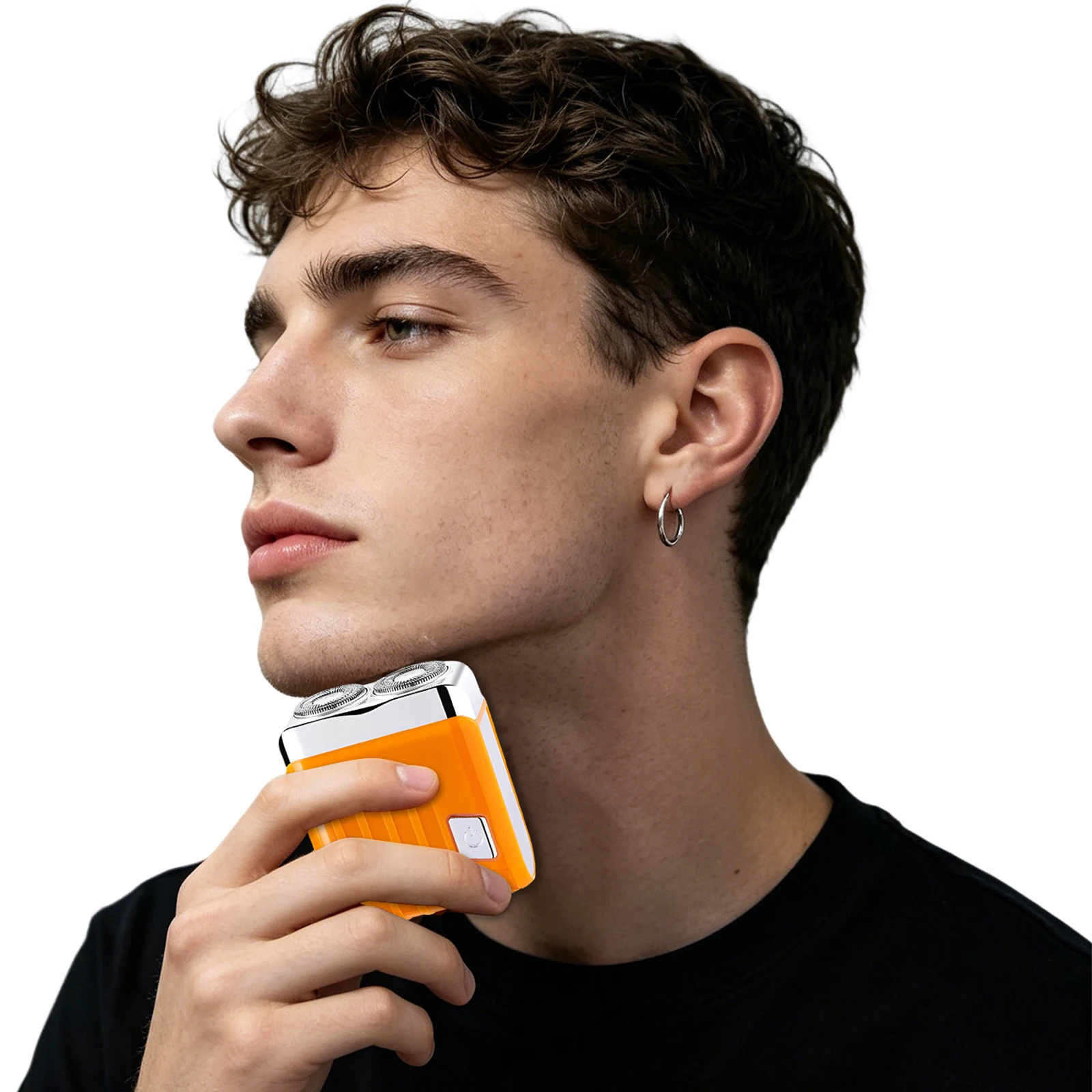 Mini Electric Dual Head Shaver Detachable Rechargeable Shaving Tool Type-C Charging Pocket Magnetic Shavers for Home & Office