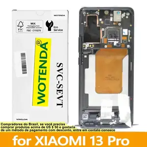 Bilashmart Original 6.73“ AMOLED Xiaomi 13 Pro LCD Display Screen Touch Panel Digitizer Xiaomi 13 Pro Screen Display Part