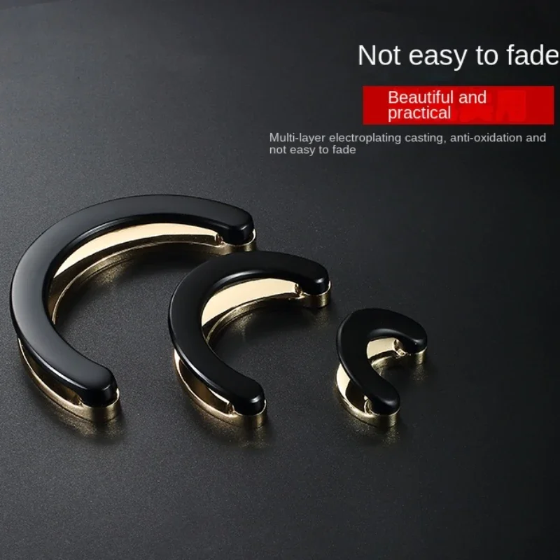 Simplicidade moderna Punhos do armário, porta Pull, cor dobro, meio redondo, botão da gaveta, liga do zinco, mobília, acessórios do hardware