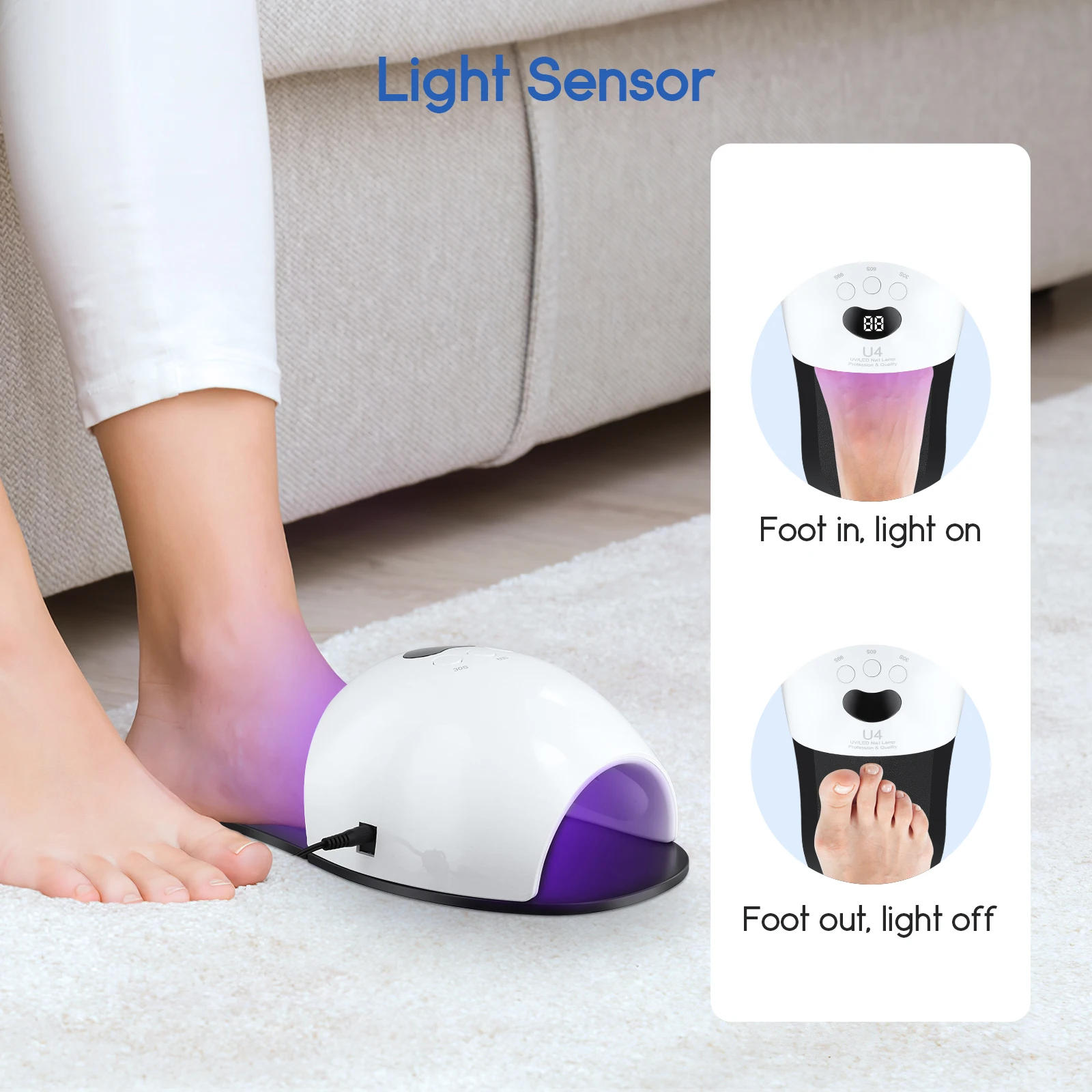 Nail Fungus Cleaning Device For Multiple Toenail Nail Fungus Treatment Device With 905nm Infrared Light Safe And Reliable(UK)
