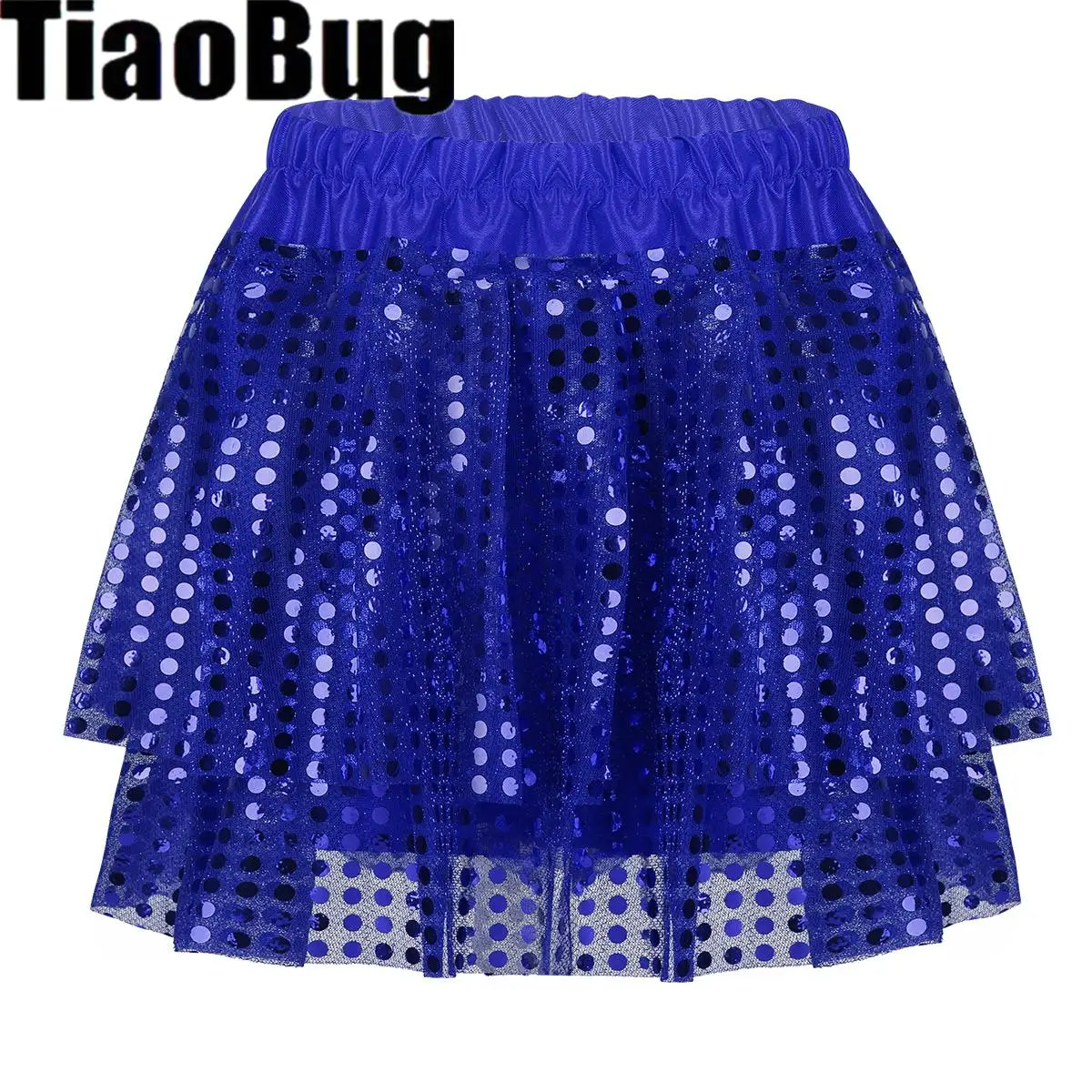 

Детская юбка-пачка с блестками и эластичным поясом для девочек