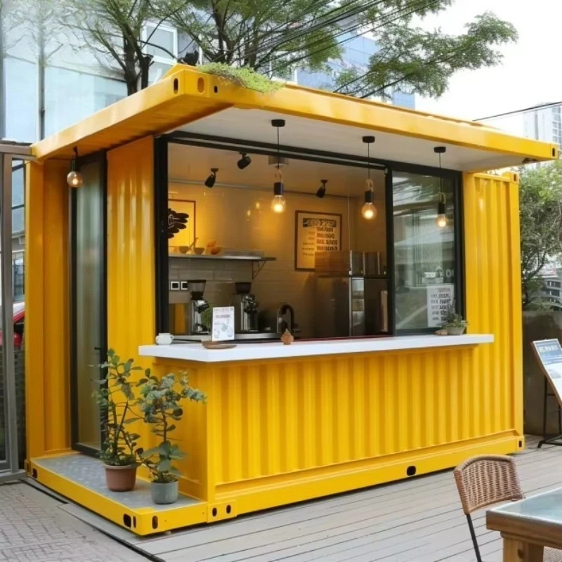 Expandable Sale Mobile Shop 10ft 20ft Pop up Contemporary Container Bar and Coffee Shop Modular Movable Convenience Store House