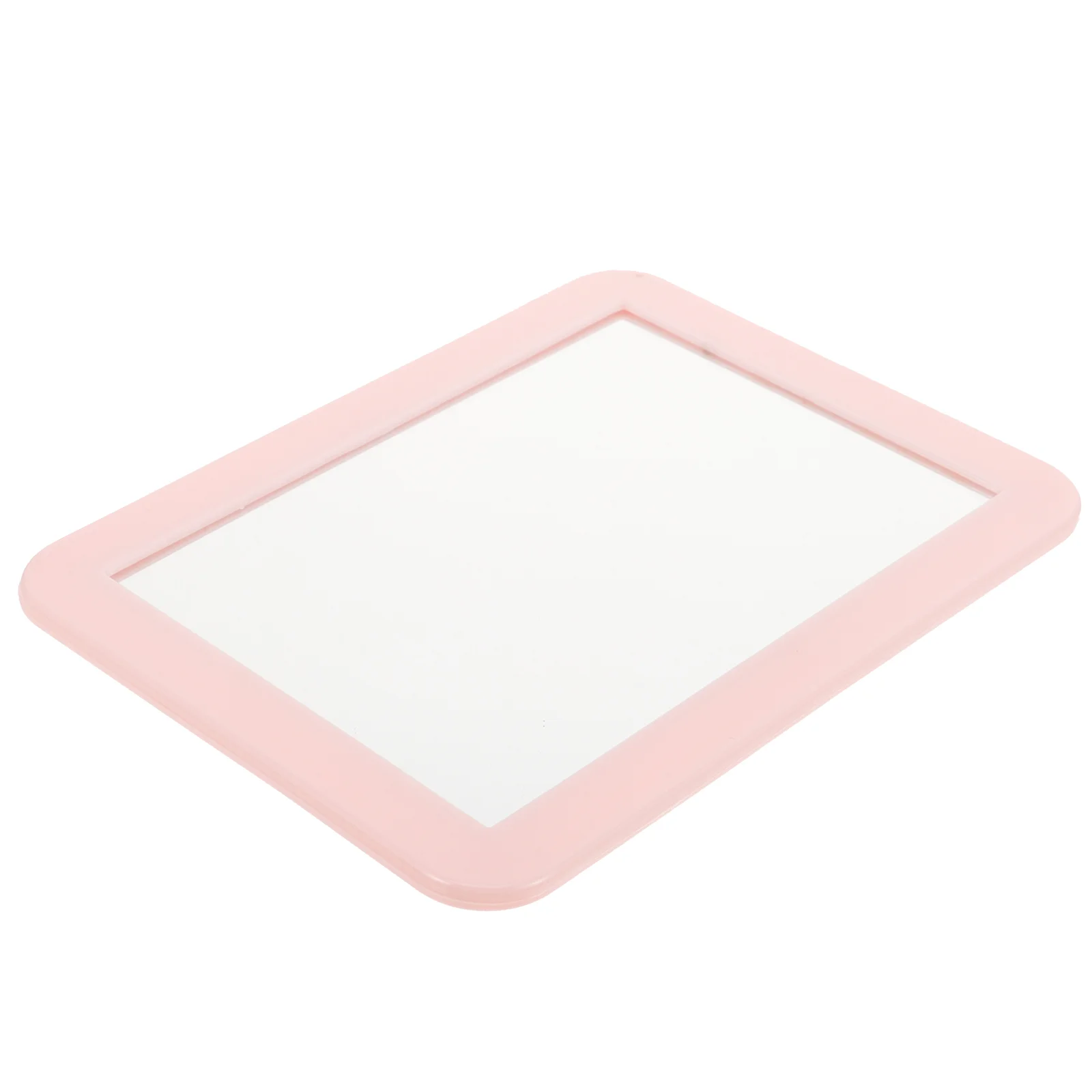 Magnetic Makeup Mirror Rectangular Plastic Glass High Definition Stable Base Safe Non Fade For Bedroom Locker Bath