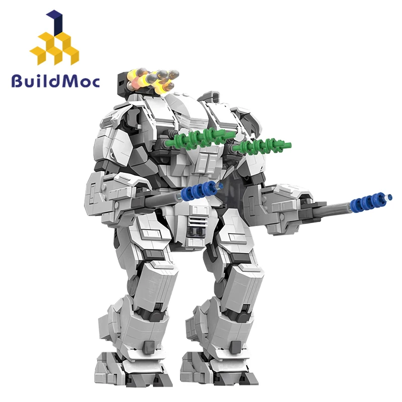 

BuildMOC WHM-6R Warhammered Battletechs Mechwarriors Mech Building Block Set 1310 PCS Robot Model Toys for Adults Collection