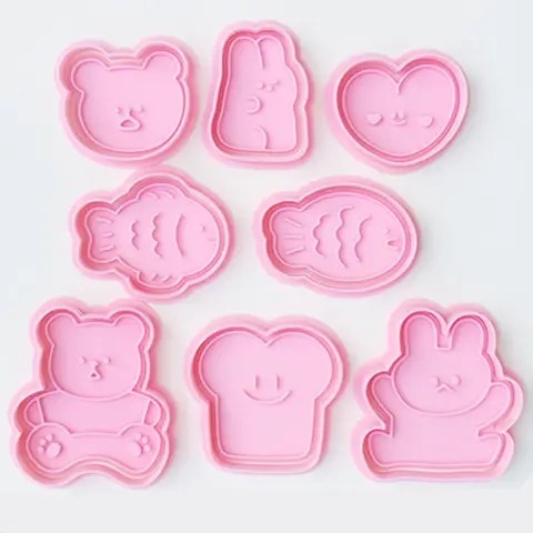 Cartoon Bear Little Fish Rabbit Toast Love Cookie Mold DIY Baking Tools