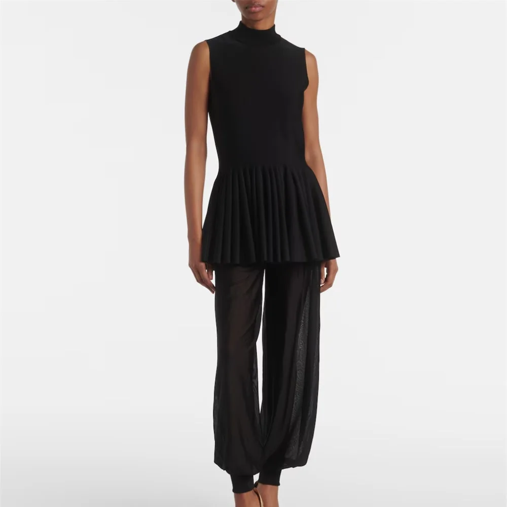 

Летнее женское платье 2026: плиссированная юбка, вязаный эластичный лиф, сексуальный стиль Y2K — новое модное облегающее платье для вечеринок