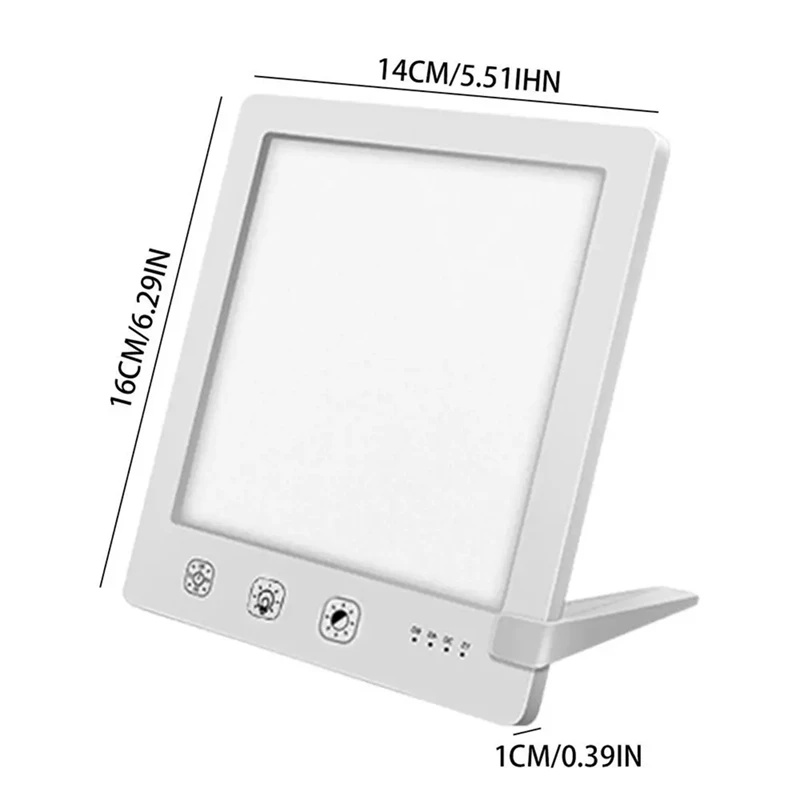 Simulated Natural Sunlight 10000 Lux Natural Lamp For Bedroom Touch Control Adjustable Time UV-Free Lamp Support Stand
